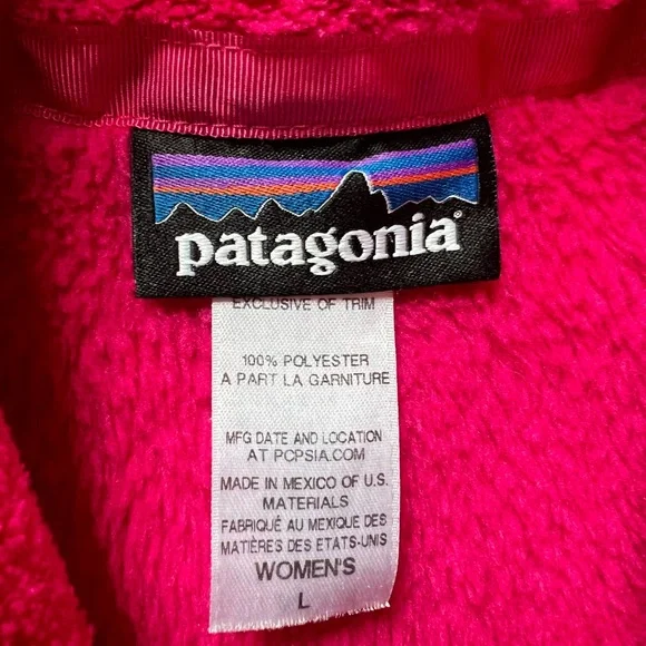 Patagonia Bright Pink Women's Fleece - Picture 2 of 3